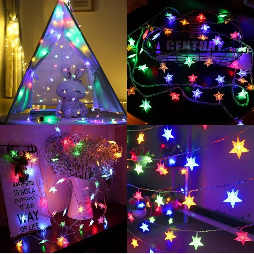 Multicolor Star String Lights